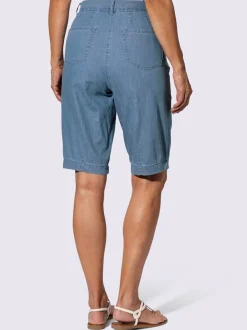 Bermuda en jean pinces tendance