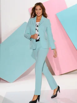 Blazer de costume femme col à revers coupe classique