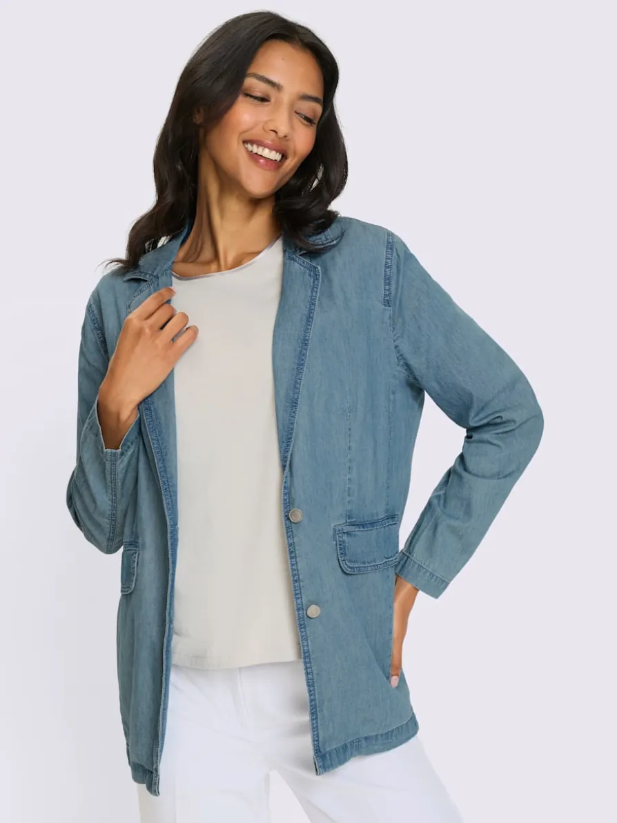 Blazer en jean denim doux