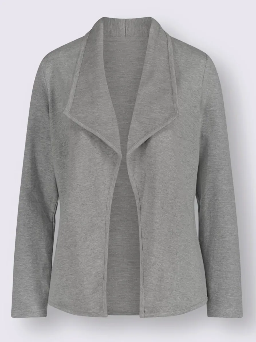 Blazer en jersey coupe ouverte affinante