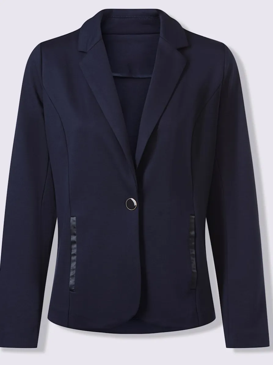 Blazer garniture de satin décorative