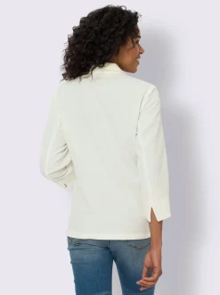 Blazer imitation lin