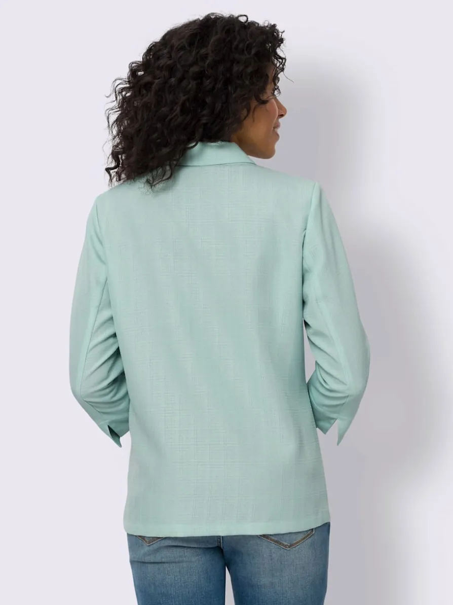 Blazer imitation lin