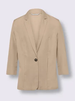 Blazer imitation lin