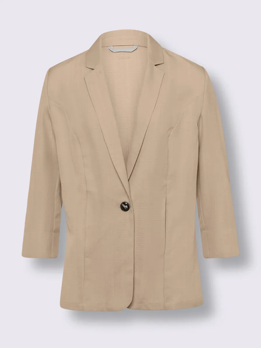 Blazer imitation lin