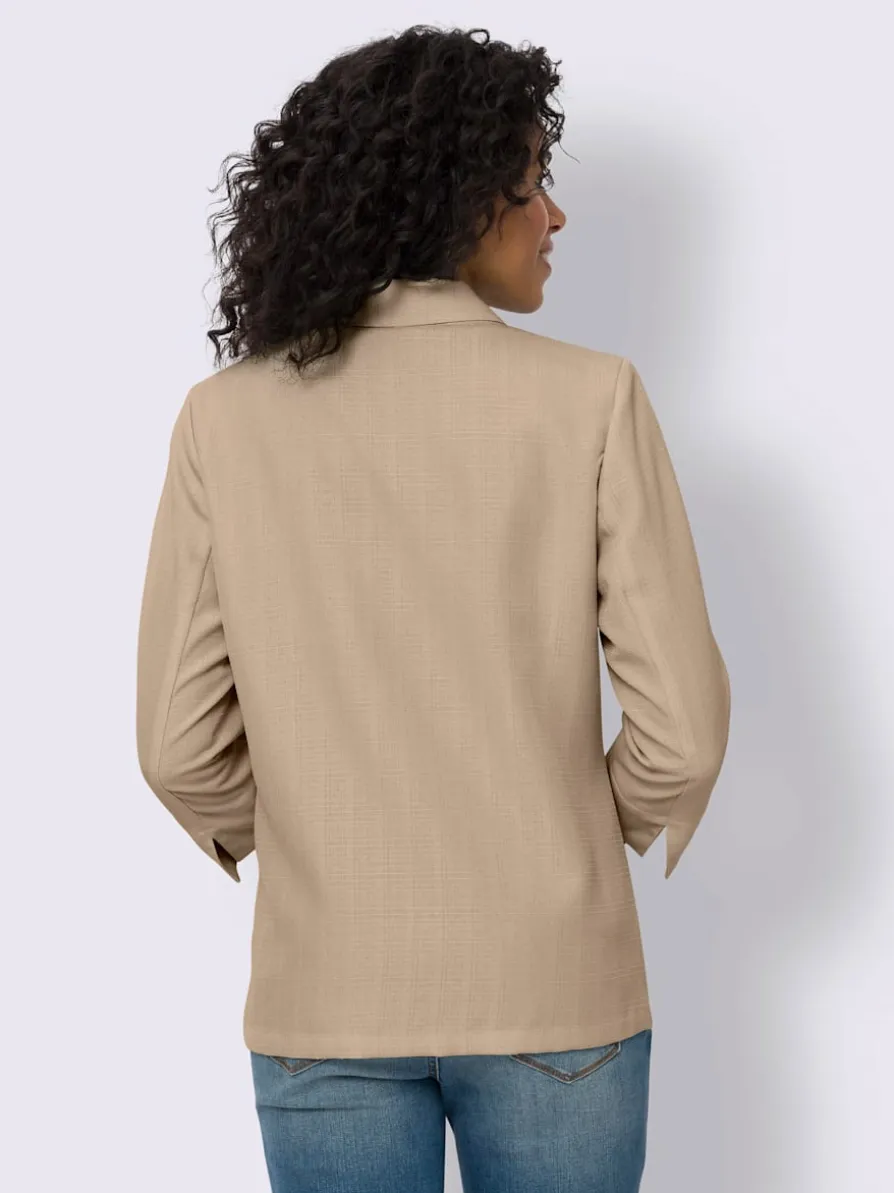 Blazer imitation lin