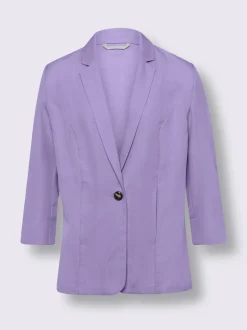 Blazer imitation lin