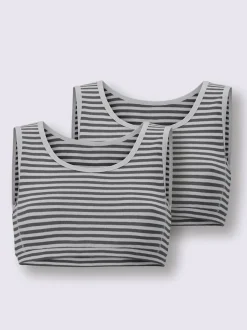Bustier côtes fines