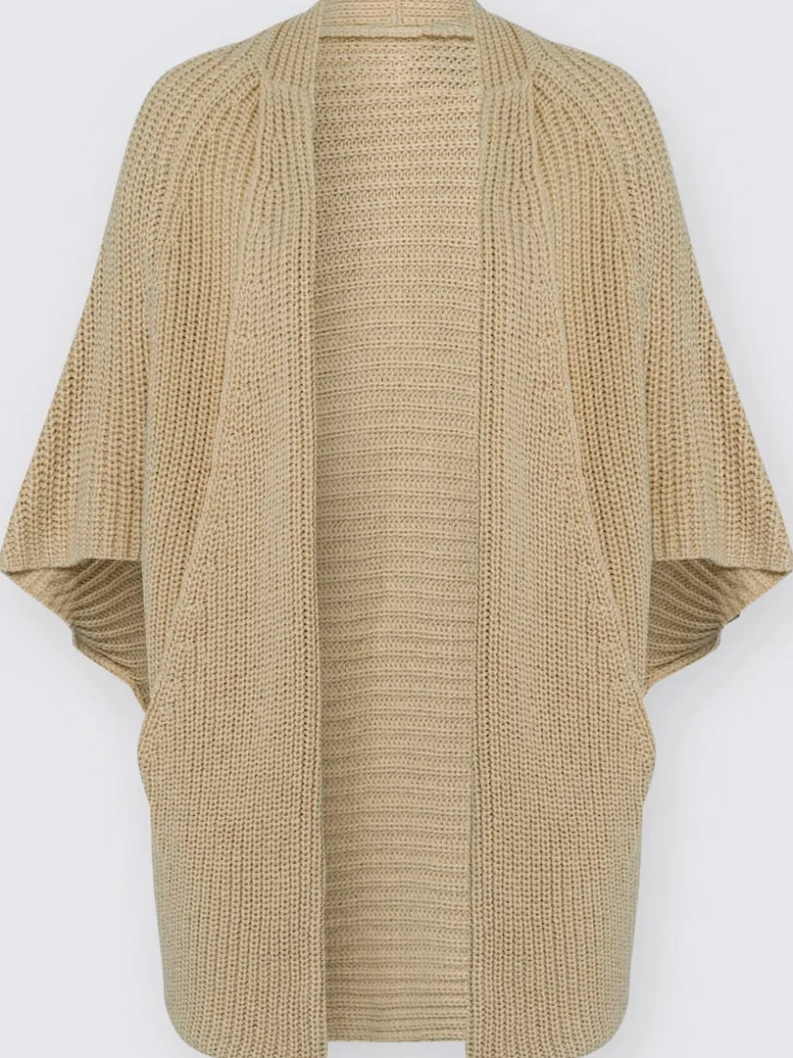 Cardigan manches courtes oversize