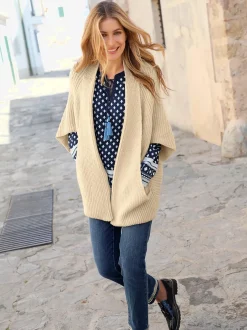 Cardigan manches courtes oversize
