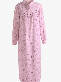 Chemise de nuit flanelle tissée, grattée à l'intérieur et à l'extérieur
