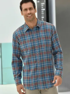 Chemise à manches longues qualité flanelle