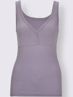Chemise soutien-gorge côtes fines