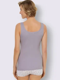 Chemise soutien-gorge côtes fines