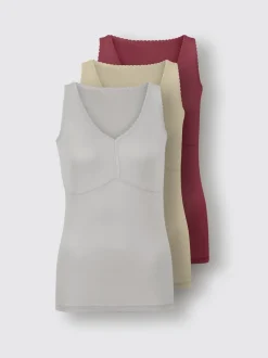 Chemise soutien-gorge sans armatures côtes fines