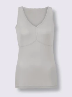 Chemise soutien-gorge sans armatures côtes fines