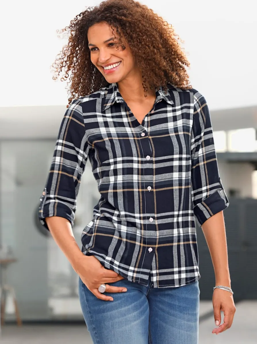 Chemisier en flanelle pur coton