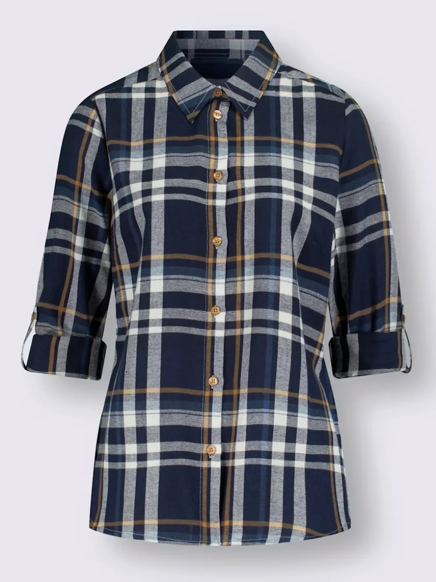 Chemisier en flanelle pur coton