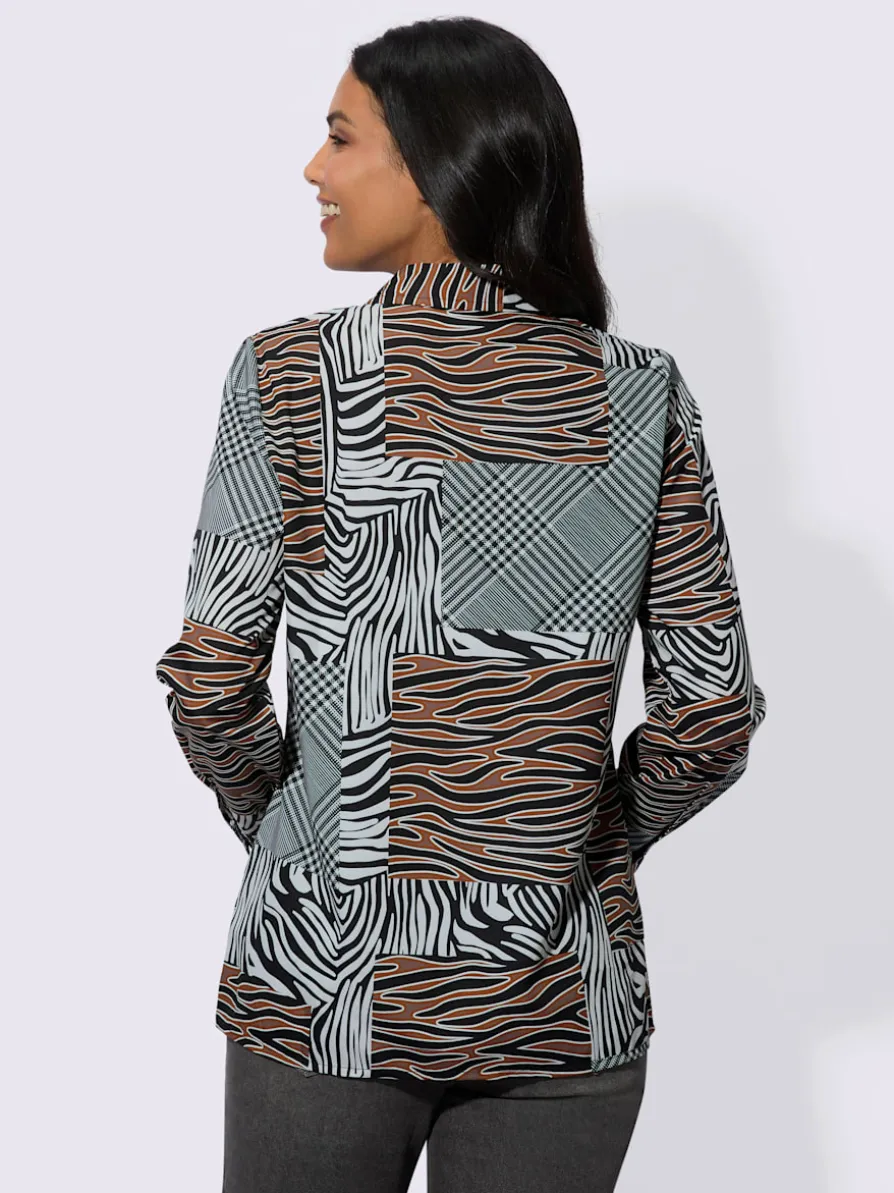 Chemisier motif patchwork