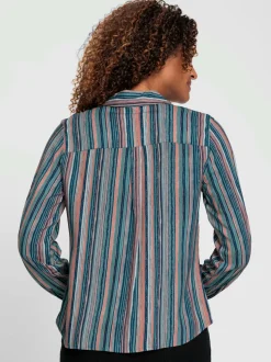 Chemisier rayé viscose (ecovero)