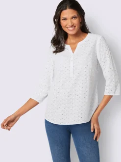 Chemisier superbe broderie ajourée