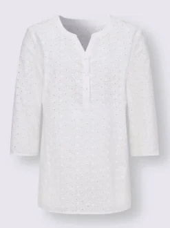 Chemisier superbe broderie ajourée