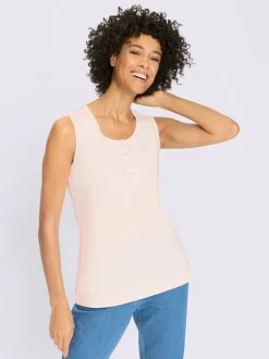 Débardeur boutons-pression couleur argent