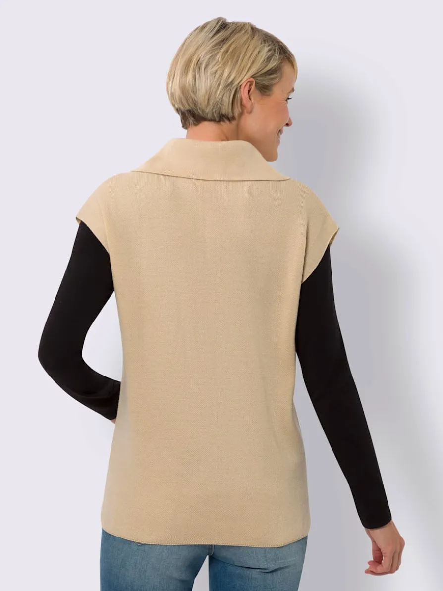 Débardeur en tricot coupe décontractée aux épaules