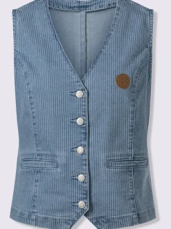 Gilet en jean denim doux