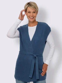 Gilet en tricot ceinture amovible
