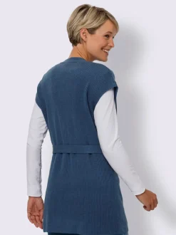 Gilet en tricot ceinture amovible