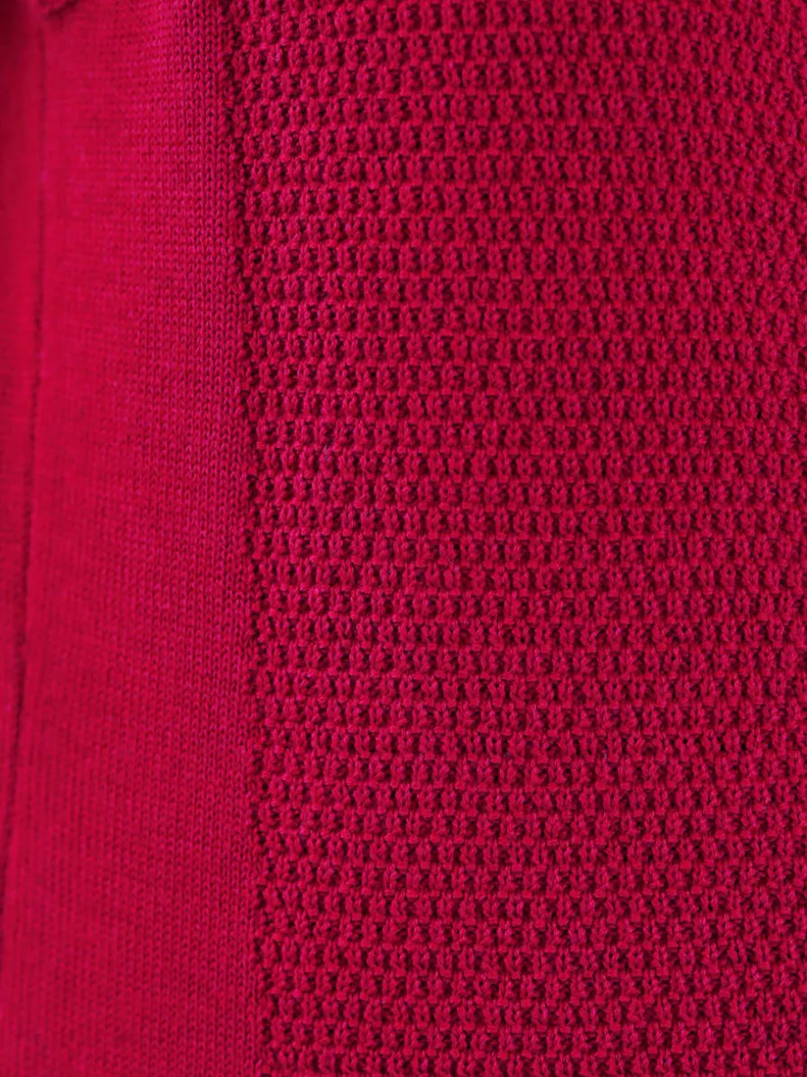 Gilet en tricot motif tricoté délicat