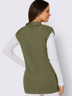 Gilet en tricot poches plaquées