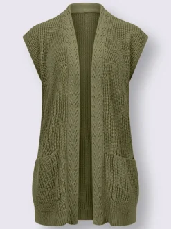 Gilet en tricot poches plaquées