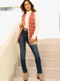 Gilet en tricot tricot jacquard de qualité