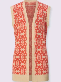 Gilet en tricot tricot jacquard de qualité