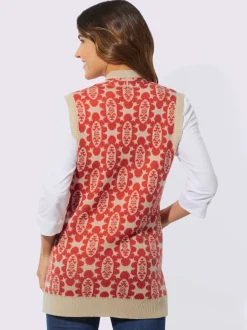 Gilet en tricot tricot jacquard de qualité