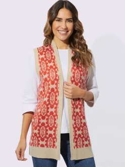 Gilet en tricot tricot jacquard de qualité