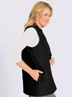 Gilet long doublée et légèrement ouaté