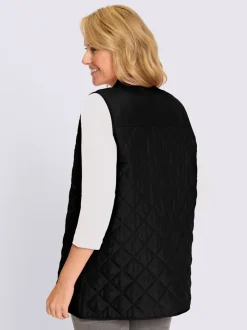 Gilet long doublée et légèrement ouaté