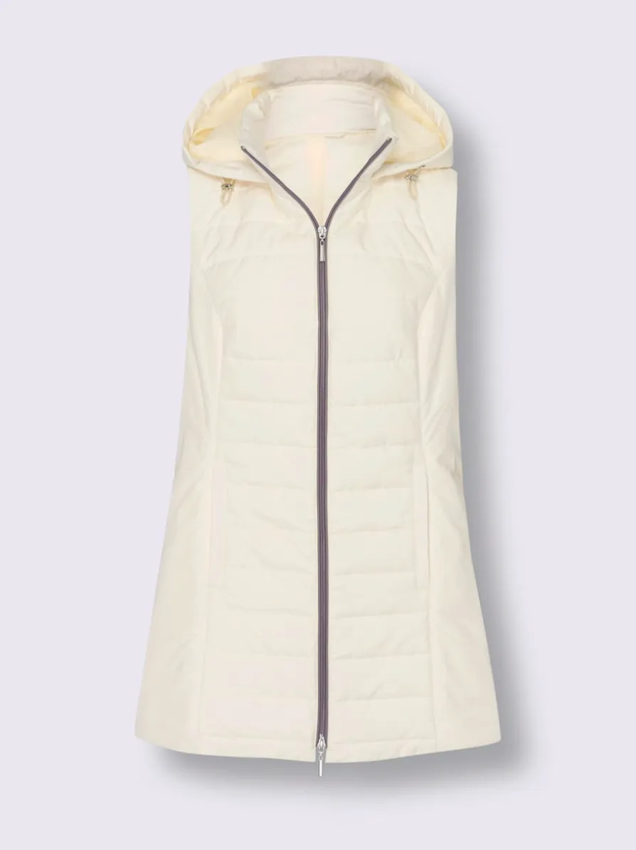 Gilet long doublée et matelassée