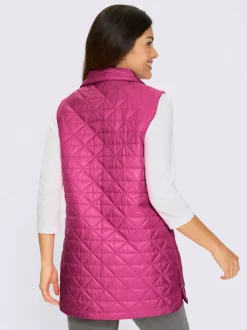 Gilet matelassé fentes latérales avec boutons-pression