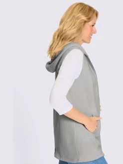 Gilet polaire coupe longue affinante