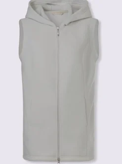 Gilet polaire coupe longue affinante