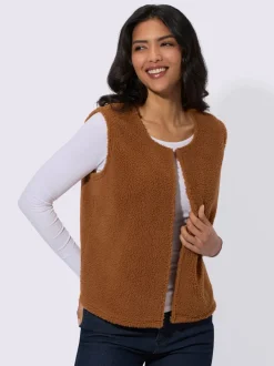 Gilet polaire fermeture crochet discrète
