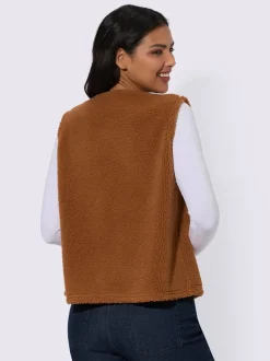 Gilet polaire fermeture crochet discrète