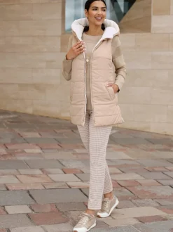 Gilet réversible à capuche