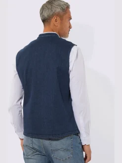 Gilet traditionnel broderie contrastée