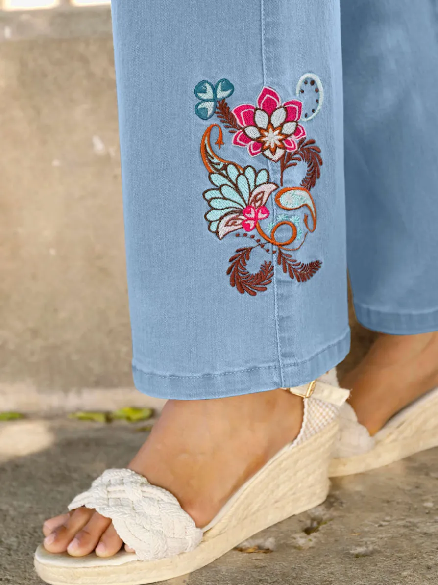 Jean bootcut denim doux