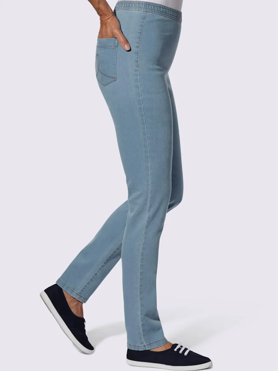Jean ceinture élastique confortable